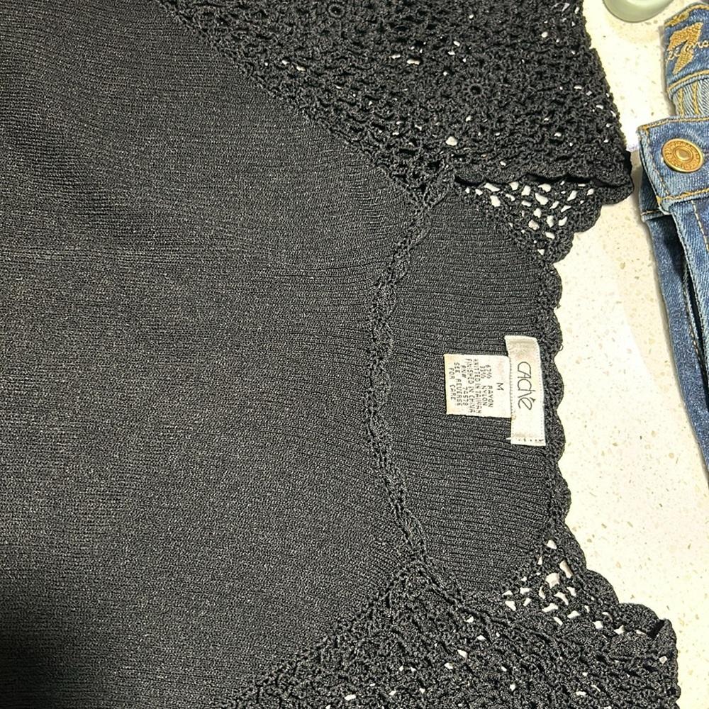 Cache Crochet Ribbed Knit Top shirt - Picture 11 of 11